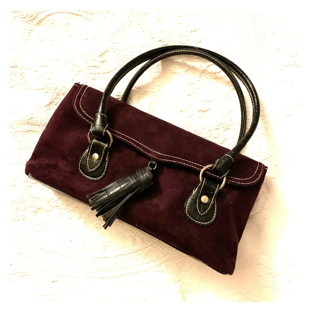 NWOT Vintage Victoria’s Secret Purple Suede Purse Y2K